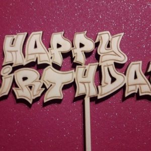 Happy Birthday (verzerrte Buchstaben)