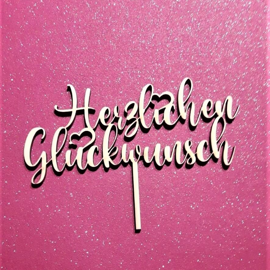 Herzlichen Glückwunsch (Schreibschrift)