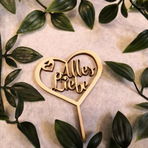 Herz "Alles Liebe"