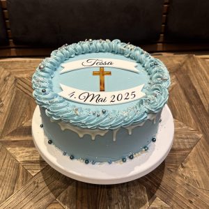 Buttercremetorte für Kommunion, Konfirmation oder Taufe